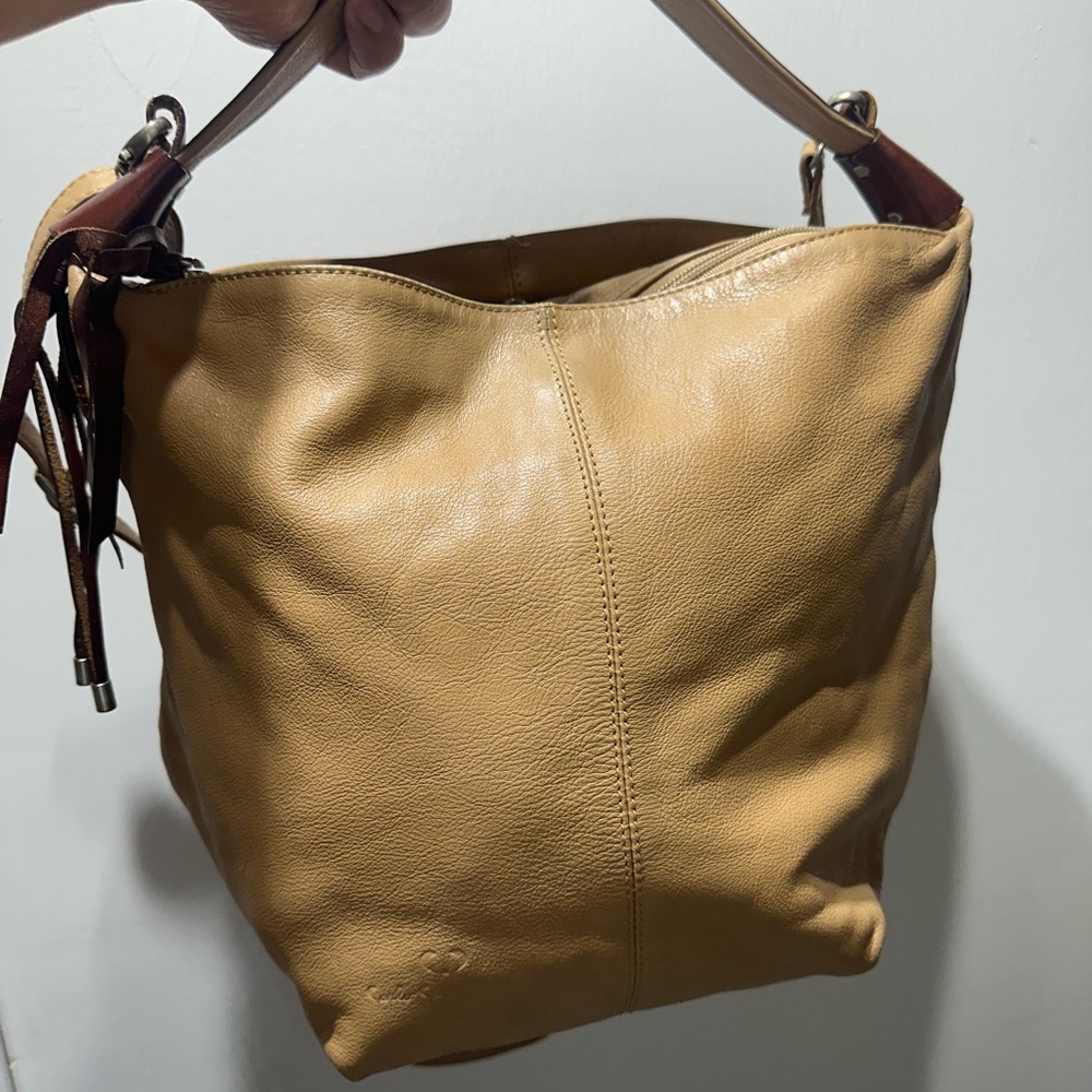 Tan Leather Shoulder Bag - Picture 2 of 8